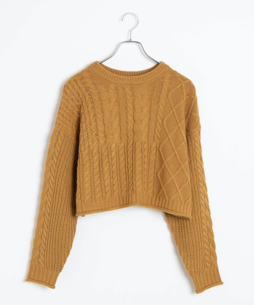 WEGO（ウィゴー）の「WEGO/2WAYパッチワークニット（ニット/セーター・レディース・オフホワイト/イエロー系その他2・FREE）」の13枚目の写真