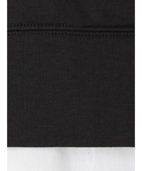 Green　Parks（グリーンパークス）の「Z 裾フェイクパーカーチュニック＊（パーカー・レディース・チャコールグレー/ベージュ/ダークカーキ・FREE）」の22枚目の写真