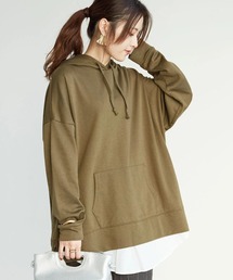 Green　Parks | Z 裾フェイクパーカーチュニック＊(パーカー)
