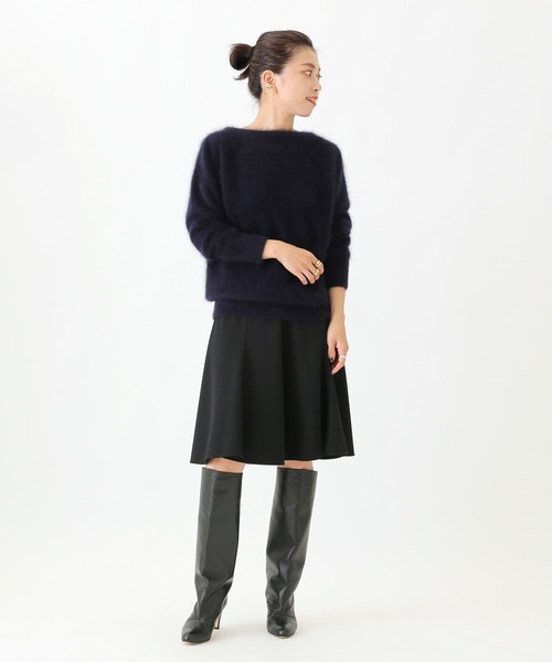 【美品】ヴェルメイユパーイエナ ファープルオーバー シャギーニット アンゴラ混 美品】ヴェルメイユパーイエナ ファープルオーバー シャギーニット