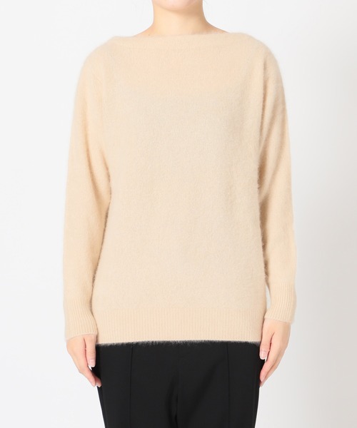 セール】ファーニットボートネックプルオーバー◇（ニット/セーター