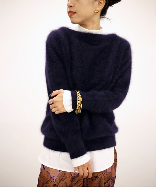 セール】ファーニットボートネックプルオーバー◇（ニット/セーター