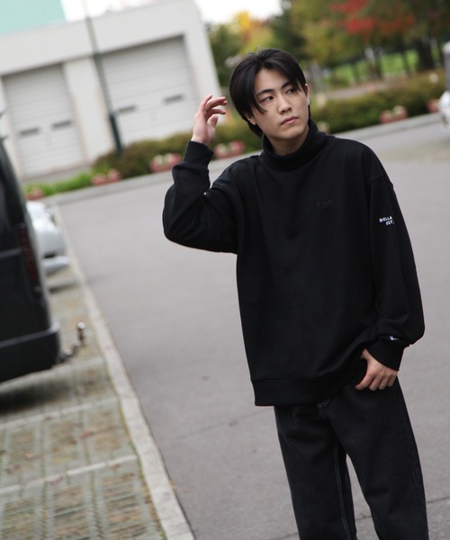 FILA（フィラ）の「【FILA】 ハイネックプルオーバー（スウェット・レディース・ホワイト/ブラック/ベージュ・MEDIUM/LARGE/X-LARGE）」の7枚目の写真