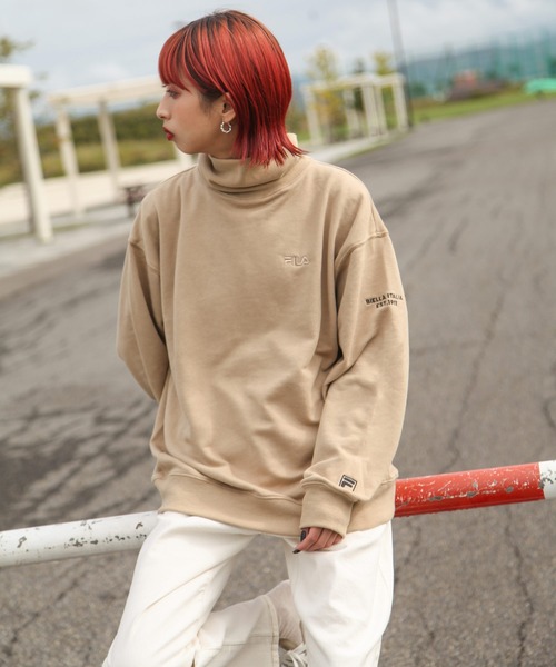 FILA（フィラ）の「【FILA】 ハイネックプルオーバー（スウェット・レディース・ホワイト/ブラック/ベージュ・MEDIUM/LARGE/X-LARGE）」の11枚目の写真