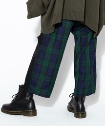 CHECK COMBINED DENIM パンツ