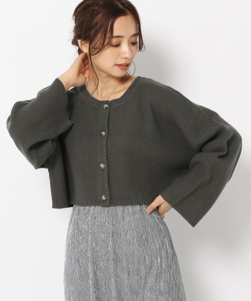 かおり　 ミスディオール　ショート丈ボレロ ショートニットボレロ｜WOMEN｜250HSM70-154D｜AZUL BY MOUSSY