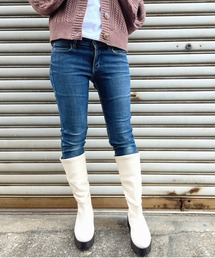 【SUGAR SUGAR シュガーシュガー】軽量厚底ストレッチロングブーツ