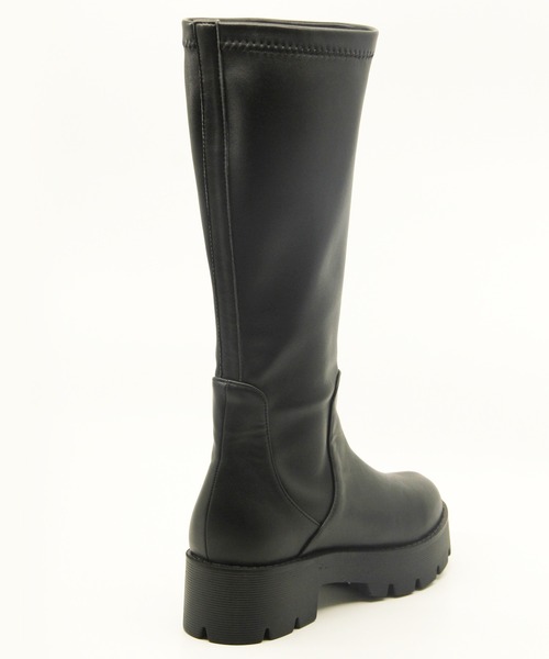 Sugar Sugar(シュガーシュガー)の「【SUGAR SUGAR シュガーシュガー】軽量厚底ストレッチロングブーツ(ブーツ・レディース・ブラック/アイボリー・LL/S/M/L)」の8枚目の写真