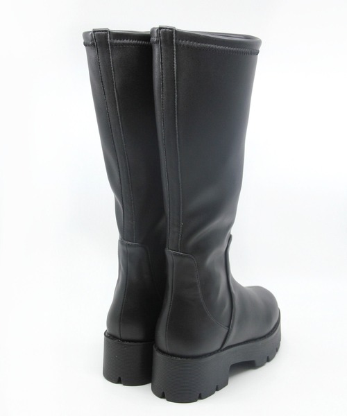 Sugar Sugar(シュガーシュガー)の「【SUGAR SUGAR シュガーシュガー】軽量厚底ストレッチロングブーツ(ブーツ・レディース・ブラック/アイボリー・LL/S/M/L)」の12枚目の写真