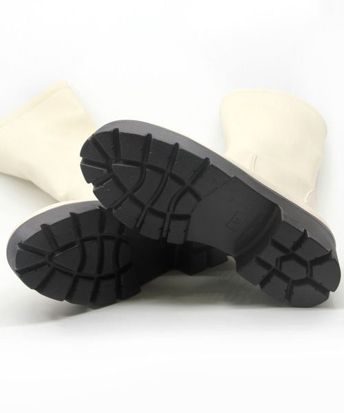 Sugar Sugar(シュガーシュガー)の「【SUGAR SUGAR シュガーシュガー】軽量厚底ストレッチロングブーツ(ブーツ・レディース・ブラック/アイボリー・LL/S/M/L)」の20枚目の写真