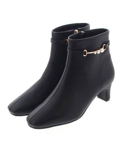 【セール】パールビットショートブーツ(214215)JELLY BEANS(ジェリービーンズ)（ブーツ）｜JELLY BEANS（ジェリー