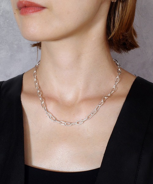 ISOLATION(アイソレーション)の「【ISOLATION / アイソレーション】silver925 Oval Chain Necklace / オーバルチェーンネックレス シルバー925(ネックレス・レディース・シルバー/シルバー×ゴールド・40cm)」の11枚目の写真