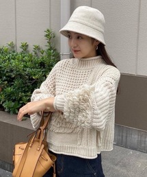 LIAN | 【yuiさんコラボ】バルキーパッチワークニット(ニット/セーター)