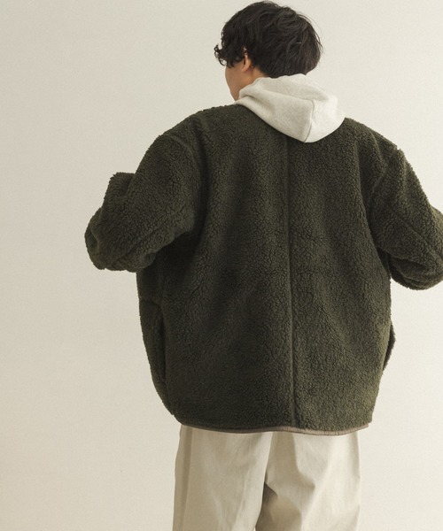 FORK&SPOON（フォークアンドスプーン）の「FORK&SPOON　リバーシブルボアブルゾン（ブルゾン・メンズ・グリーン系その他/ホワイト系その他/ブルー系その他・5/4）」の11枚目の写真