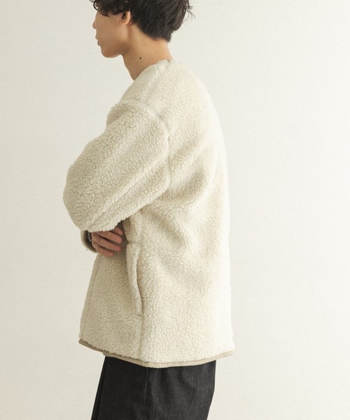 FORK&SPOON（フォークアンドスプーン）の「FORK&SPOON　リバーシブルボアブルゾン（ブルゾン・メンズ・グリーン系その他/ホワイト系その他/ブルー系その他・5/4）」の20枚目の写真