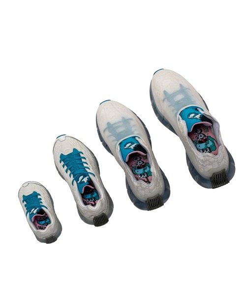 Reebok（リーボック）の「ゴーストバスターズ ジグ キネティカ / Ghostbusters Zig Kinetica Shoes（スニーカー・キッズ・ホワイト×ブルー・22.5cm/24.5cm/24.0cm/23.0cm/23.5cm/25.0cm）」の3枚目の写真