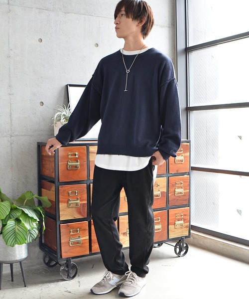 MinoriTY(マイノリティ)の「カーディガン 2WAY ワイドスリーブ カーデ 春服 冬服(カーディガン/ボレロ・メンズ・カーキ/ブラウン/チャコール/ブルー系その他・L/M)」の16枚目の写真