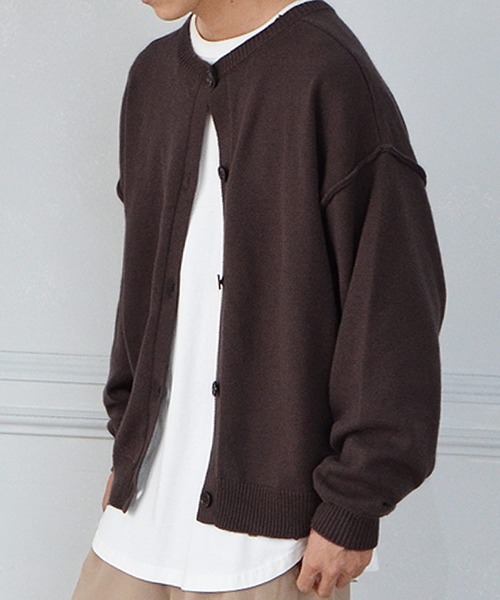 MinoriTY(マイノリティ)の「カーディガン 2WAY ワイドスリーブ カーデ 春服 冬服(カーディガン/ボレロ・メンズ・カーキ/ブラウン/チャコール/ブルー系その他・L/M)」の13枚目の写真