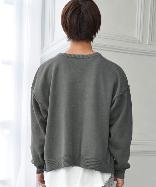 MinoriTY(マイノリティ)の「カーディガン 2WAY ワイドスリーブ カーデ 春服 冬服(カーディガン/ボレロ・メンズ・カーキ/ブラウン/チャコール/ブルー系その他・L/M)」の18枚目の写真