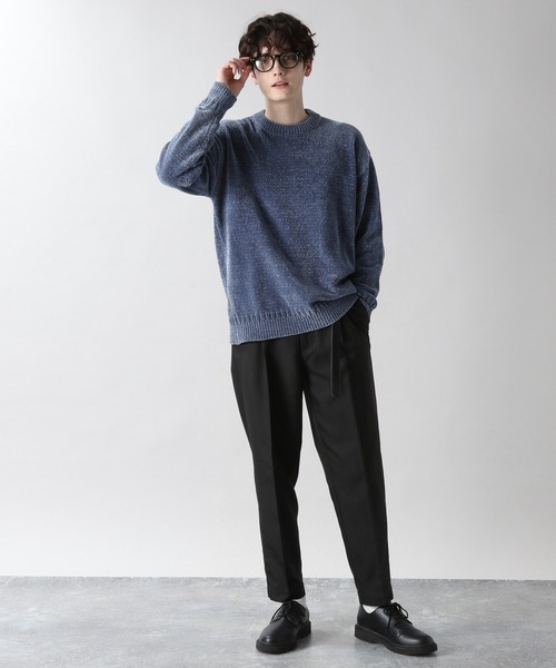 RAGEBLUE（レイジブルー）の「センタープレス/裏起毛PEツイルテーパードスラックス/216175（スラックス・メンズ・ホワイト/ブラック/ブラウン/ベージュ/パープル・MEDIUM/LARGE/SMALL）」の10枚目の写真