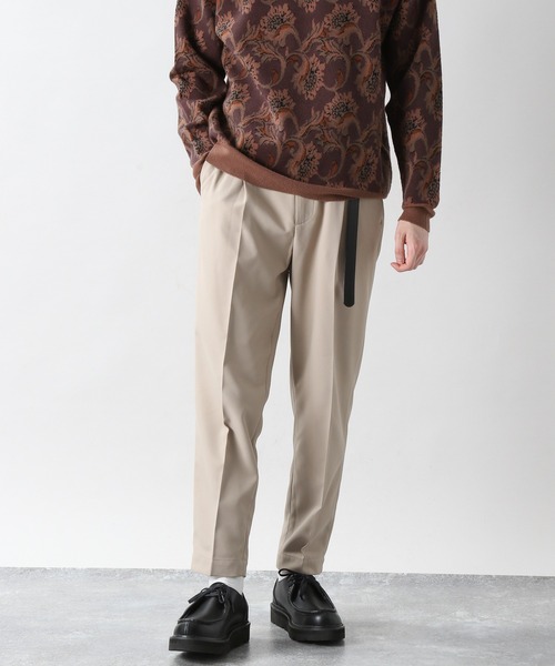 RAGEBLUE（レイジブルー）の「センタープレス/裏起毛PEツイルテーパードスラックス/216175（スラックス・メンズ・ホワイト/ブラック/ブラウン/ベージュ/パープル・MEDIUM/LARGE/SMALL）」の11枚目の写真