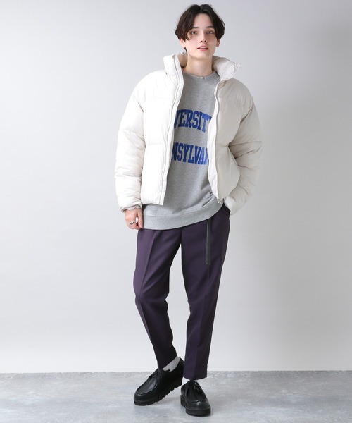 RAGEBLUE（レイジブルー）の「センタープレス/裏起毛PEツイルテーパードスラックス/216175（スラックス・メンズ・ホワイト/ブラック/ブラウン/ベージュ/パープル・MEDIUM/LARGE/SMALL）」の7枚目の写真