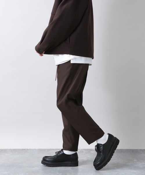 RAGEBLUE（レイジブルー）の「センタープレス/裏起毛PEツイルテーパードスラックス/216175（スラックス・メンズ・ホワイト/ブラック/ブラウン/ベージュ/パープル・MEDIUM/LARGE/SMALL）」の8枚目の写真