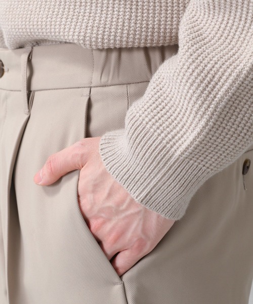 RAGEBLUE（レイジブルー）の「センタープレス/裏起毛PEツイルテーパードスラックス/216175（スラックス・メンズ・ホワイト/ブラック/ブラウン/ベージュ/パープル・MEDIUM/LARGE/SMALL）」の22枚目の写真