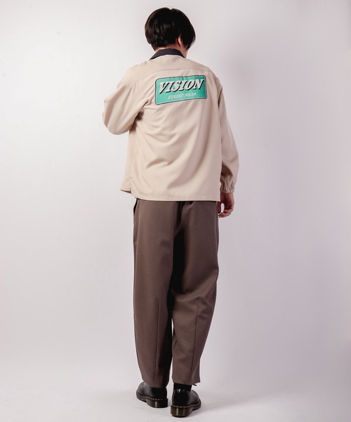 VISION STREET WEAR(ヴィジョンストリートウェア)の「VISION STREET WEAR プレートロゴ刺繍シャツ(シャツ/ブラウス・メンズ・グレイッシュブルー/アイボリー/チャコールグレー・LL/M/L)」の15枚目の写真