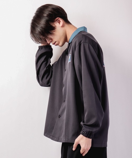 VISION STREET WEAR(ヴィジョンストリートウェア)の「VISION STREET WEAR プレートロゴ刺繍シャツ(シャツ/ブラウス・メンズ・グレイッシュブルー/アイボリー/チャコールグレー・LL/M/L)」の19枚目の写真