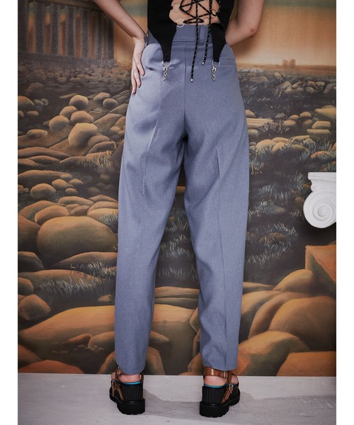 PAMEO POSE(パメオポーズ)の「Inverted Triangle Trousers Blue(スラックス・レディース・ブルー・S/M)」の9枚目の写真