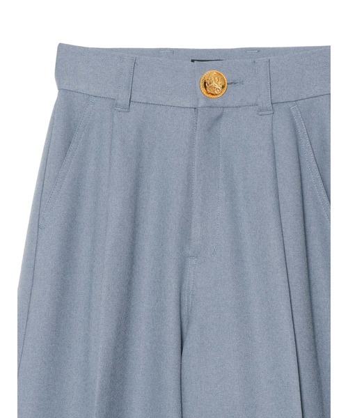 PAMEO POSE(パメオポーズ)の「Inverted Triangle Trousers Blue(スラックス・レディース・ブルー・S/M)」の3枚目の写真