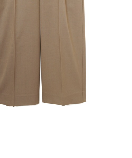 AMERICAN RAG CIE（アメリカンラグシー）の「ウールブレンドタックワイドパンツ（スラックス・レディース・チャコールグレー/キャメル・38/36）」の4枚目の写真