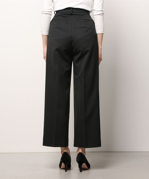 AMERICAN RAG CIE（アメリカンラグシー）の「ウールブレンドタックワイドパンツ（スラックス・レディース・チャコールグレー/キャメル・38/36）」の13枚目の写真