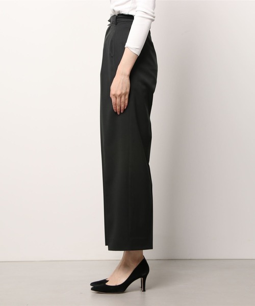 AMERICAN RAG CIE（アメリカンラグシー）の「ウールブレンドタックワイドパンツ（スラックス・レディース・チャコールグレー/キャメル・38/36）」の14枚目の写真