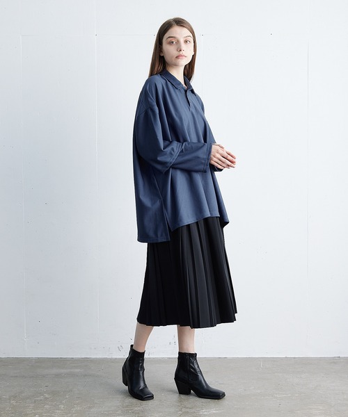 EDDEN ELLEN(エデンエレン)の「レイヤードアームポロシャツ(ポロシャツ・メンズ・ホワイト/ブラック/ベージュ/ブルー・SMALL/MEDIUM/LARGE/X-SMALL)」の14枚目の写真