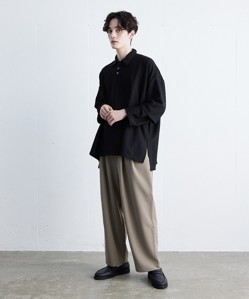 EDDEN ELLEN(エデンエレン)の「レイヤードアームポロシャツ(ポロシャツ・メンズ・ホワイト/ブラック/ベージュ/ブルー・SMALL/MEDIUM/LARGE/X-SMALL)」の21枚目の写真