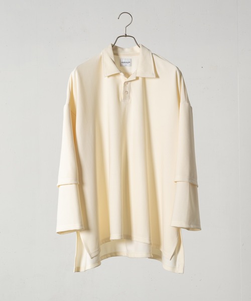EDDEN ELLEN(エデンエレン)の「レイヤードアームポロシャツ(ポロシャツ・メンズ・ホワイト/ブラック/ベージュ/ブルー・SMALL/MEDIUM/LARGE/X-SMALL)」の15枚目の写真
