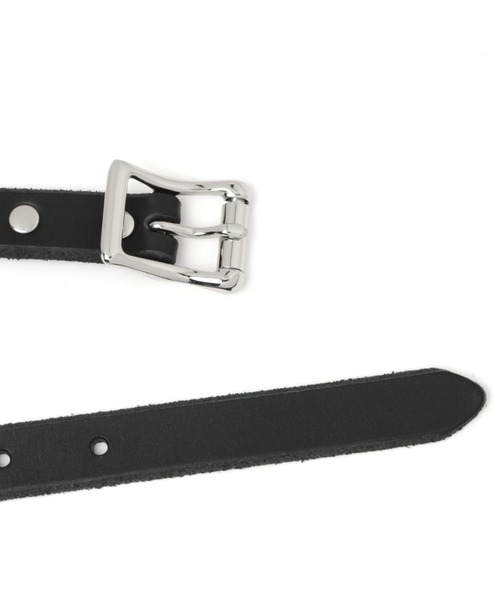 niko and...（ニコアンド）の「ナローレザーベルト（ベルト・メンズ・ブラック/ベージュ・FREE）」の4枚目の写真