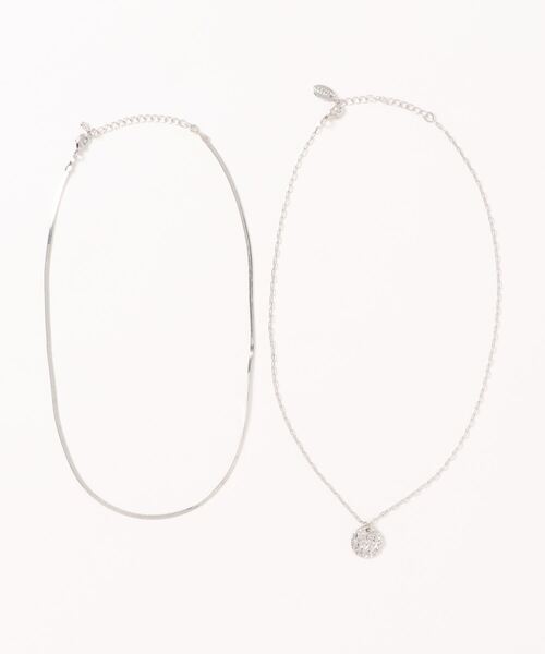 LOWRYS FARM(ローリーズファーム)の「プレート2SETネックレス 257119(ネックレス・レディース・シルバー/ゴールド/その他/キャメル/グレー系その他/ライトグレー/ベージュ・FREE)」の9枚目の写真
