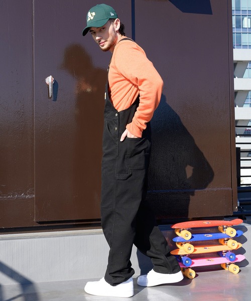 Travis娘着 カーハート キャンバス BIB オーバーオール CARHARTT