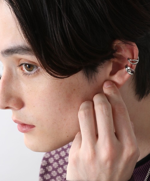 RAGEBLUE（レイジブルー）の「セットイヤカフ/260715（イヤーカフ・メンズ・ホワイト/その他1/オフホワイト/その他4・FREE）」の2枚目の写真