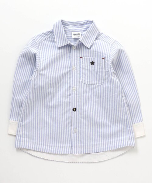 BREEZE（ブリーズ）の「レギュラーカラーシャツ（シャツ/ブラウス・キッズ・ブラック/オフホワイト/ピンク/ブルー・90/100/110/120/130）」の3枚目の写真