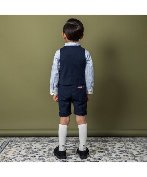 BREEZE（ブリーズ）の「レギュラーカラーシャツ（シャツ/ブラウス・キッズ・ブラック/オフホワイト/ピンク/ブルー・90/100/110/120/130）」の5枚目の写真