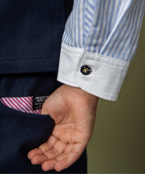 BREEZE（ブリーズ）の「レギュラーカラーシャツ（シャツ/ブラウス・キッズ・ブラック/オフホワイト/ピンク/ブルー・90/100/110/120/130）」の19枚目の写真