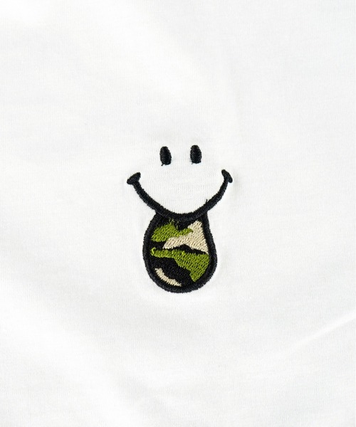 Burner(バーナー)の「【GROOVY STORE】ワイド ロンT ワンポイント 刺繍 スマイル 袖 ロゴ 長袖T(Tシャツ/カットソー・メンズ・ネイビー/ブラック/カーキ/ホワイト・LL/M/L)」の22枚目の写真