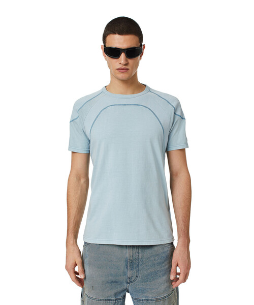 ハイクオリティー サステナブル スリムフィット Tシャツ カットソー Tシャツ Tシャツ Diesel ディーゼル のtシャツ カットソー メンズ メンズ プリント クリナップ純正