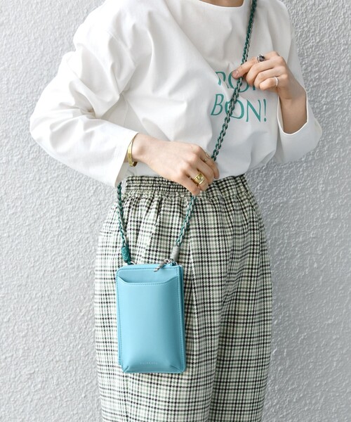 SHIPS any(シップス エニィ)の「【WEB限定】SHIPS any: マルチ モバイル ポシェット(ショルダーバッグ・レディース・ホワイト/ブラック/イエロー/オレンジ/ブルー/ライトグレー・ONE SIZE)」の5枚目の写真