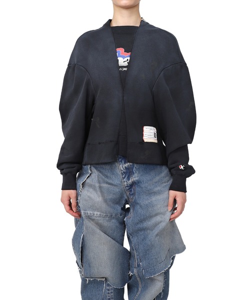 Maison MIHARA YASUHIRO(メゾンミハラヤスヒロ)の「Switching Pullover(スウェット・レディース・ホワイト/ブラック・FREE)」の2枚目の写真