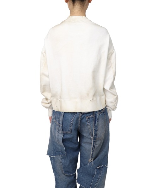 Maison MIHARA YASUHIRO(メゾンミハラヤスヒロ)の「Switching Pullover(スウェット・レディース・ホワイト/ブラック・FREE)」の13枚目の写真